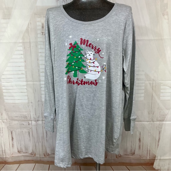 Dreams & Co 1X (22/24) Christmas cat Pajamas - Picture 5 of 13